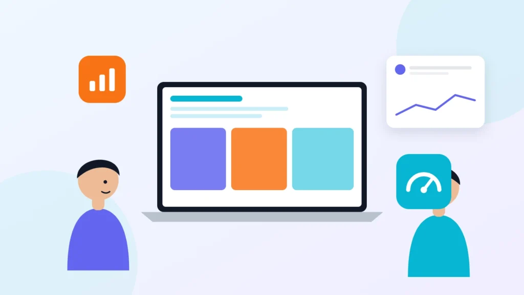 Illustration of developers improving Core Web Vitals page speed scores