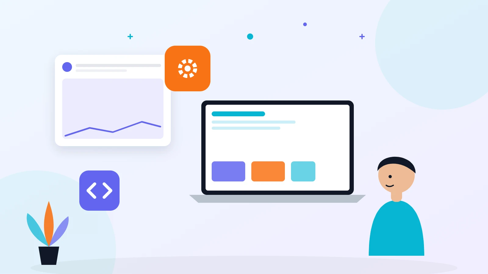 Illustration of a WordPress theme versus a custom build