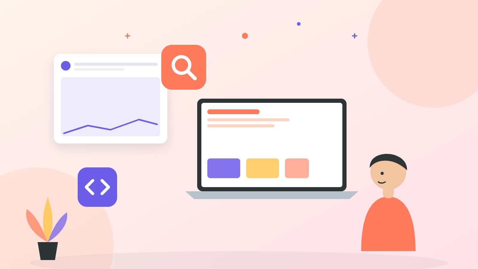 Illustration of comparing web development company proposals