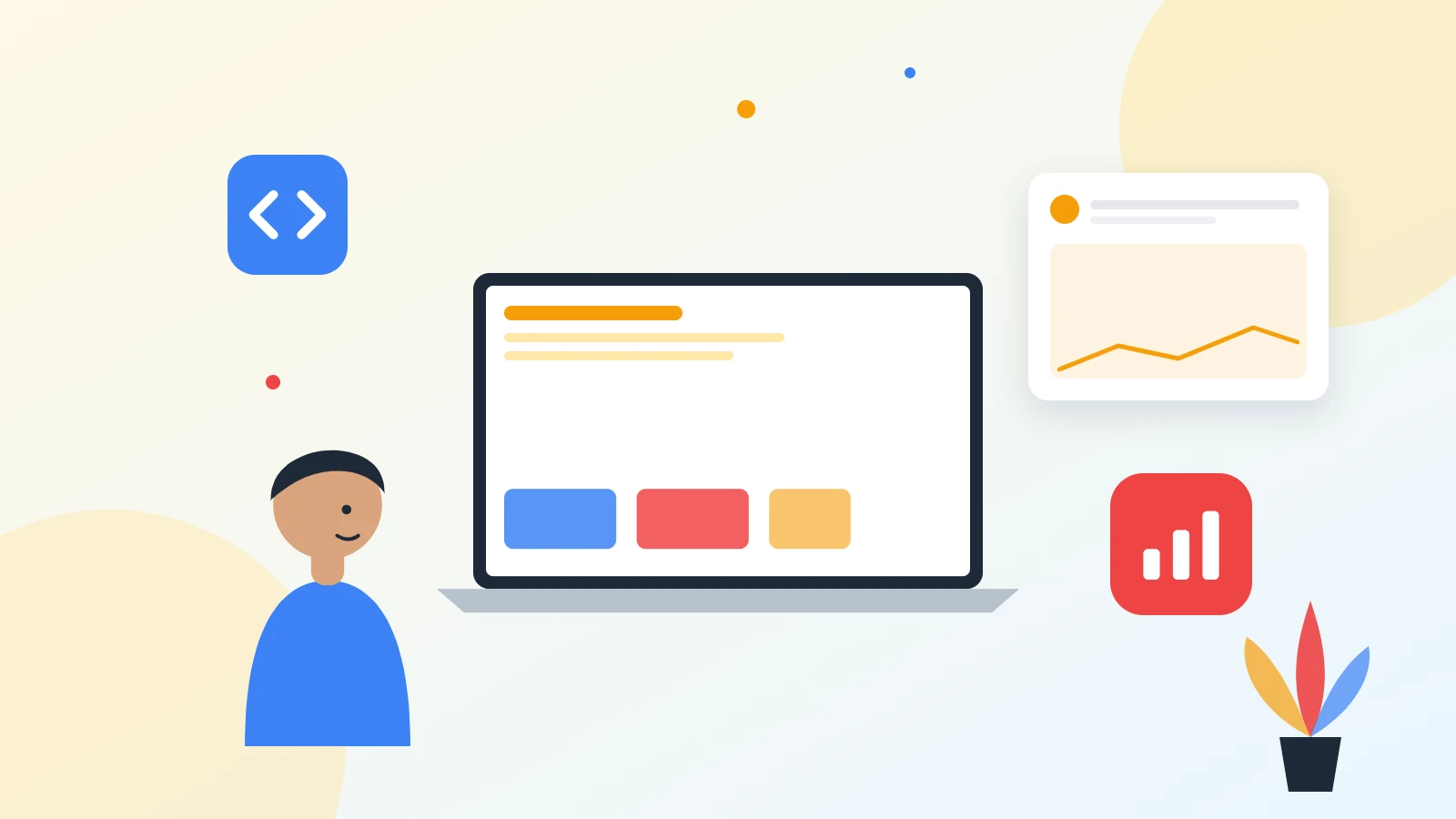 Illustration of a high-converting landing page layout