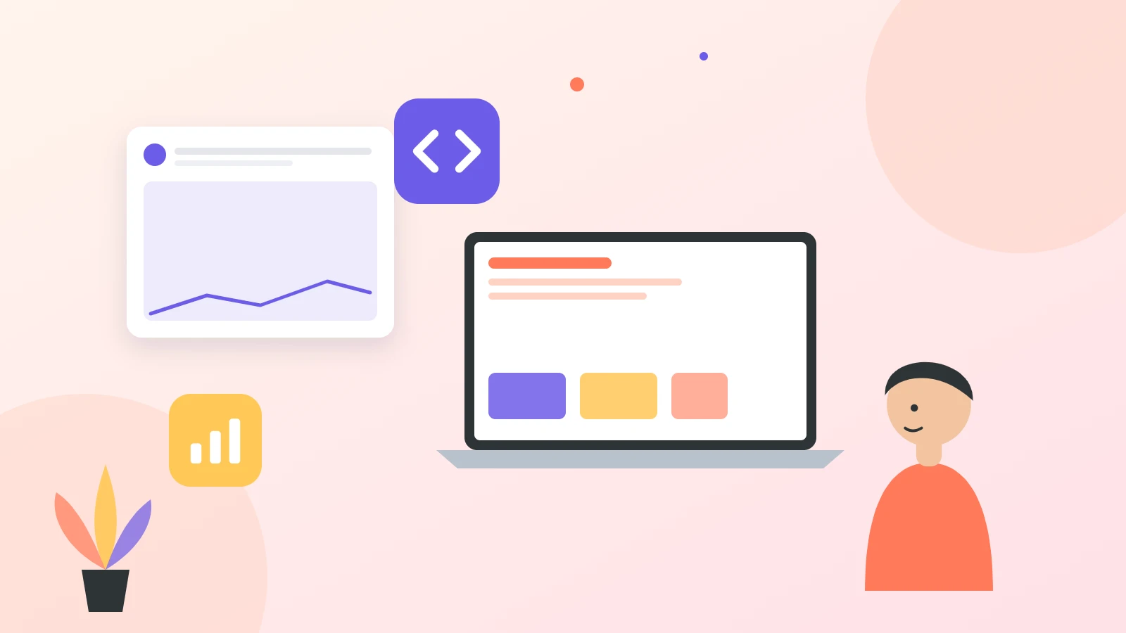 Illustration of A/B testing landing page conversions