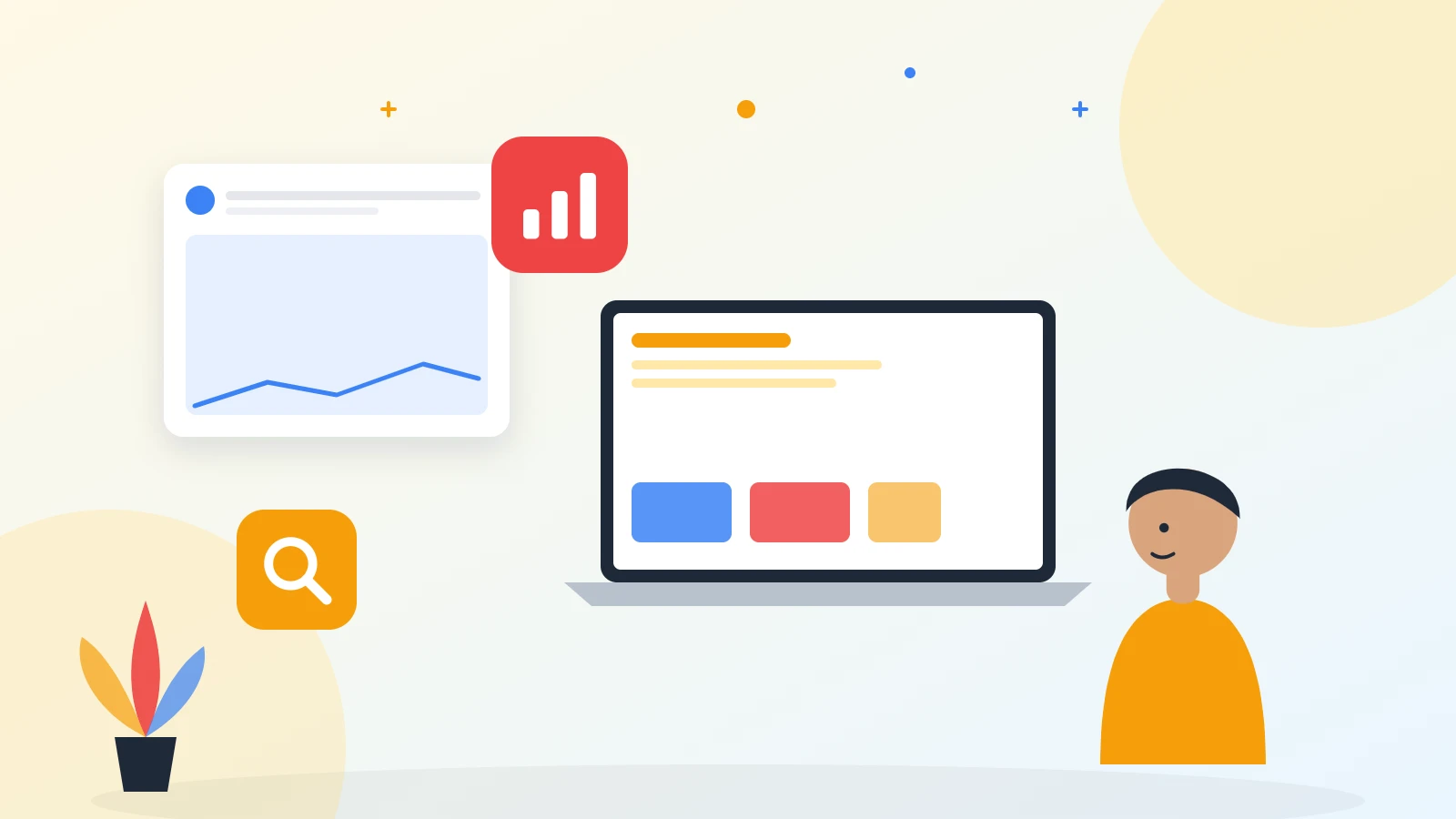 Illustration of SEO rankings growing after on-page optimisation